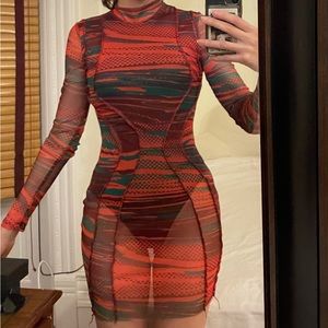 This beautiful multicolor dress… this dress from pretty little thing..